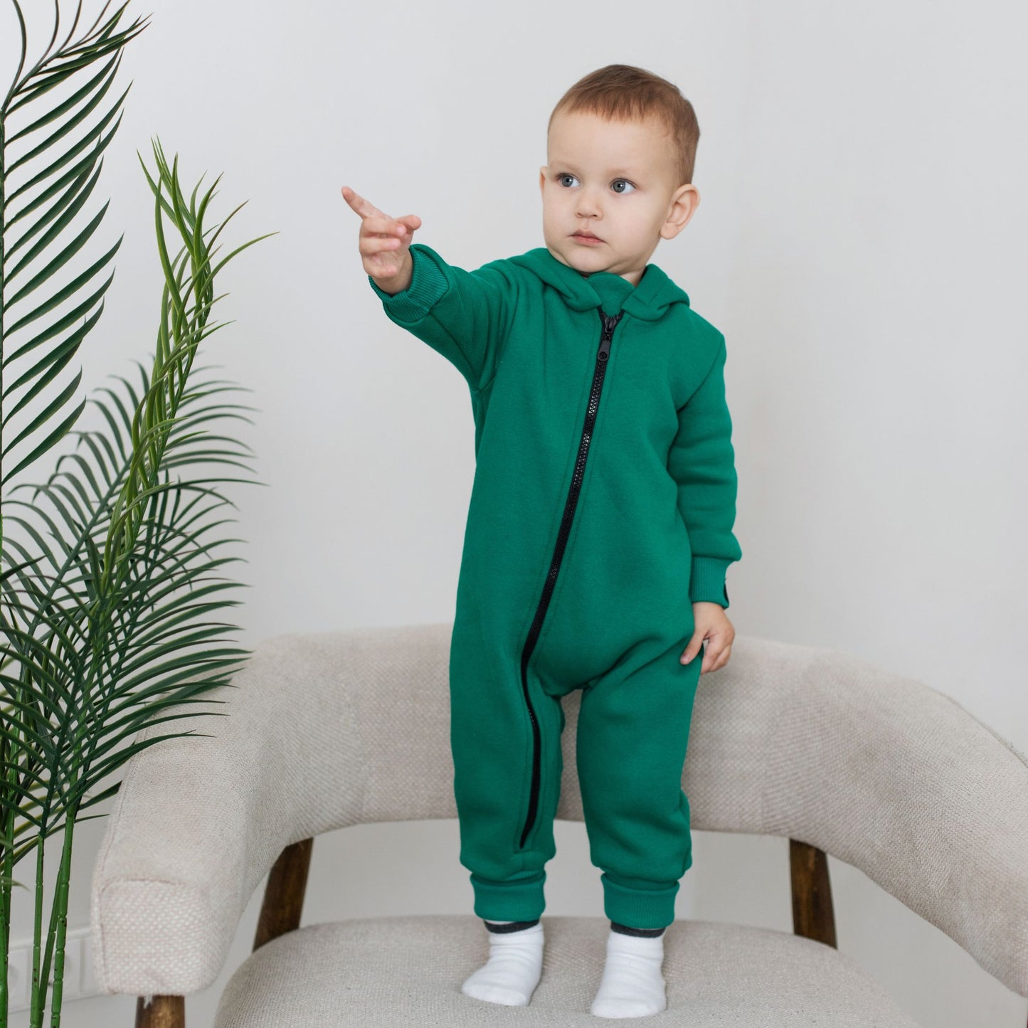 Romper with bear ears